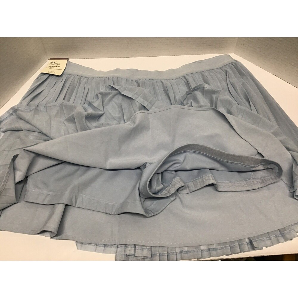 CALIA Womens High Rise Pleated Pale Blue Mesh Skort Size XXL - Picture 8 of 10